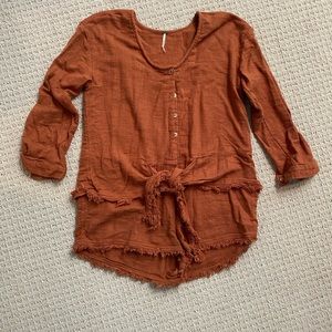 Free people jumper shorts sz small